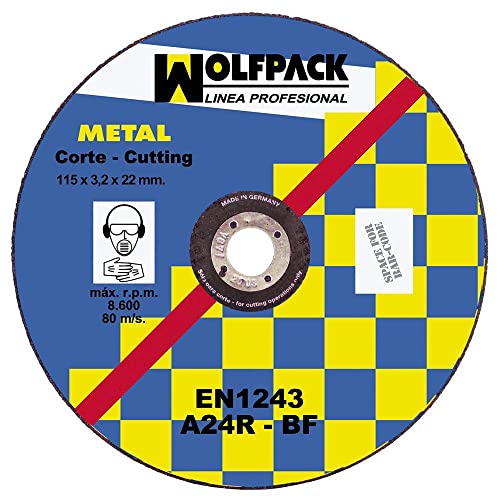 Schneidscheibe Abrasive Metall 115 x 3,2 x 22 mm. von WOLFPACK