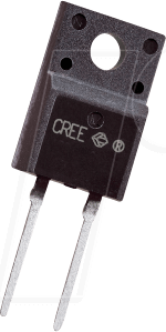 C3D02060F - SiC-Schottkydiode, 600V, 1,7A, TO220AC-Fullpak von WOLFSPEED