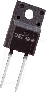 C3D03060F - SiC-Schottkydiode, 600V, 2A, TO220AC-Fullpak von WOLFSPEED