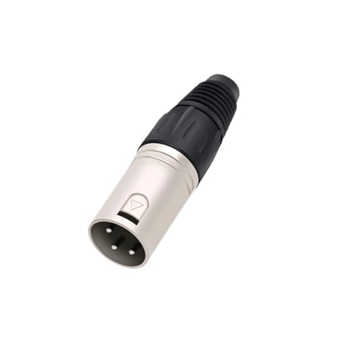WOMELF 10 Teile/los 3 Pin XLR Stecker Stecker Mikrofon MIC Adapter XLR Kabel Terminal Audio Draht Stecker (Color : 10xM-Silver) von WOMELF