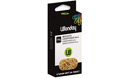 Wonday Gummiringe im Karton, natur, 50 mm, 100 g, Sie erhalten 1 Packung von WONDAY