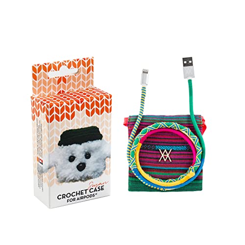 Airpod Crochet Susan Schutzhülle + USB-Lightning-Datenkabel Garn Spring von WONDEE