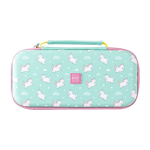 Mr. Wonderful Wondee Nintendo Switch Tasche, Switch OLED Tasche und Switch Lite mit Einhornmotiv, Reißverschluss, interner Bildschirmschutz und Platz für 10 Spiele - Nintendo Switch Hülle Mr. Wonderful Wondee Nintendo Switch Tasche, Switch OLED Tasche und Switch Lite mit Einhornmotiv, Reißverschluss, interner Bildschirmschutz und Platz für 10 Spiele - Nintendo Switch Hülle von WONDEE