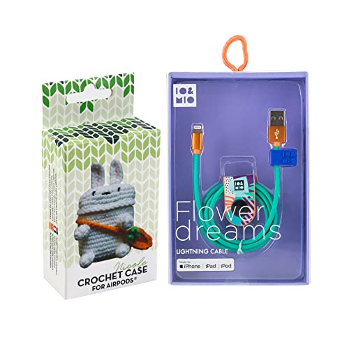 Packung Airpod Crochet Nicole + USB-Datenkabel Flower Dreams Packung Airpod Crochet Nicole + USB-Datenkabel Flower Dreams von WONDEE