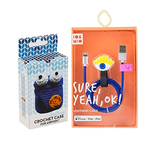 Set Airpods Crochet Hillary + USB-Datenkabel - Lightning Oh Yeah von WONDEE