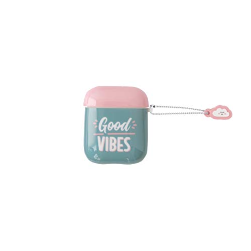 Slim Hülle aus TPU mit Text Good Vibbes von Mr. Wonderful für Airpods Apple. Für Airpods 1 & 2 geeignet Slim Hülle aus TPU mit Text Good Vibbes von Mr. Wonderful für Airpods Apple. Für Airpods 1 & 2 geeignet von WONDEE