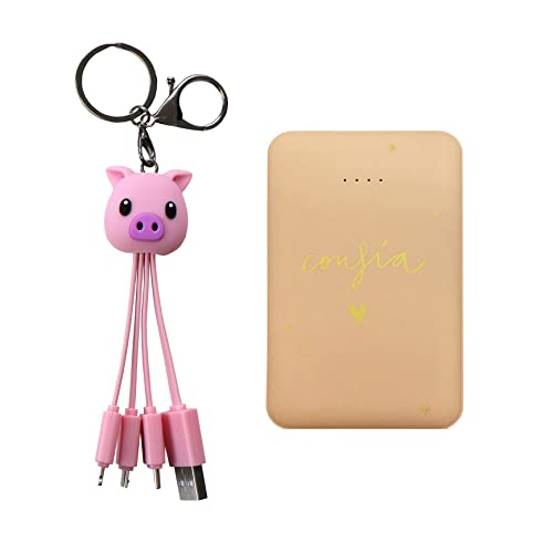 WONDEE Universal-Ladegerät 3-in-1 Pig + Powerbank 5.000 mAh von WONDEE