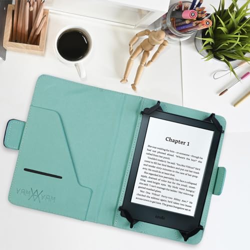 WONDEE E-Book-Hülle 6 Zoll für Kobo Amazon Kindle Sony Pocketook Tolino Ereader Kindle Paperwhite 2021, verstellbar, mit Kartenfach und Dokumentenfach, Mehrfarbig WONDEE E-Book-Hülle 6 Zoll für Kobo Amazon Kindle Sony Pocketook Tolino Ereader Kindle Paperwhite 2021, verstellbar, mit Kartenfach und Dokumentenfach, Mehrfarbig von WONDEE