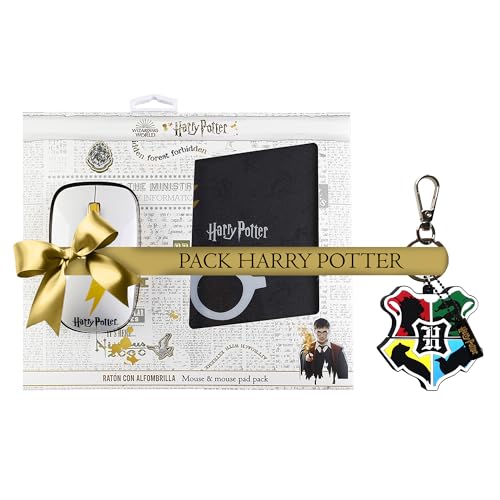 WONDEE Harry Potter Geschenk-Set, USB-Stick, 32 GB, Original Hogwarts + Harry Potter Mauspad und Maus – Originelle Geschenke von Harry Potter, Disney-Fans, offizielle Merchandising von WONDEE