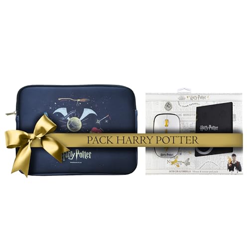 WONDEE Harry Potter Geschenk-Set, Universal-Schutzhülle 27,9 cm (11 Zoll), für Tablets/iPad + Maus und Mauspad mit Harry Potter-Fans, offizielles Disney-Merchandising-Produkt von WONDEE