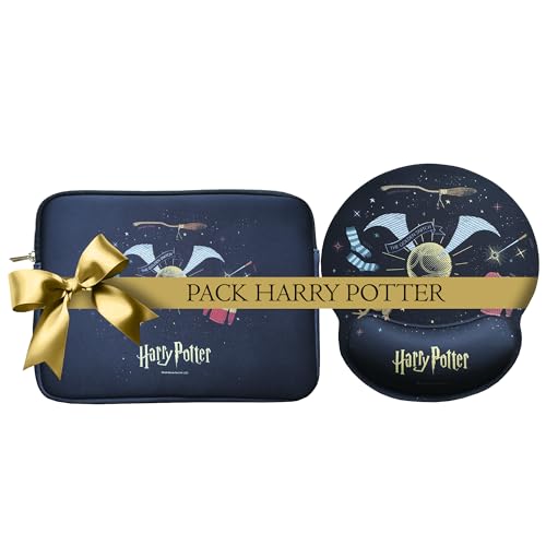 WONDEE Harry Potter Geschenk-Set, Universal-Schutzhülle 27,9 cm (11 Zoll) Tablets/iPad + ergonomisches Harry Potter-Mauspad – Originelle Harry Potter-Fans, Disney-Lizenzprodukt von WONDEE