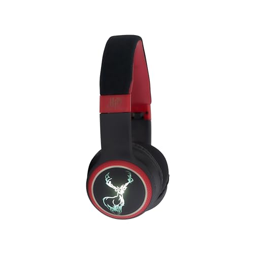 WONDEE Harry Potter Geschenke, kabellose Bluetooth-Kopfhörer mit Patronus-LED-Effekt, Over-Ear-Kopfhörer mit Geräuschunterdrückung, Rot WONDEE Harry Potter Geschenke, kabellose Bluetooth-Kopfhörer mit Patronus-LED-Effekt, Over-Ear-Kopfhörer mit Geräuschunterdrückung, Rot von WONDEE