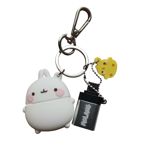 WONDEE Molang 2 in 1 Schlüsselanhänger + USB und USB C Stick Lustig 32gb, Molang Figuren mit zusätzlichem USBC Adapter- Geschenke Cute und Kawai USB Stick Tier WONDEE Molang 2 in 1 Schlüsselanhänger + USB und USB C Stick Lustig 32gb, Molang Figuren mit zusätzlichem USBC Adapter- Geschenke Cute und Kawai USB Stick Tier von WONDEE