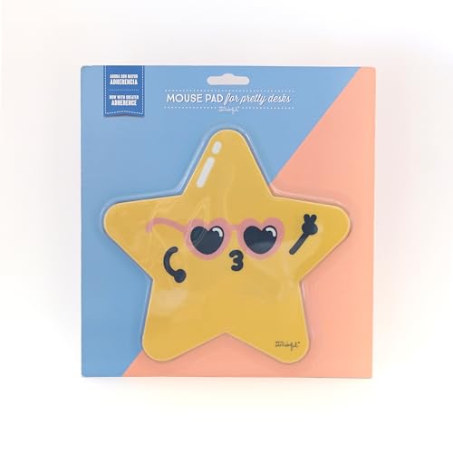 WONDEE Mr Wonderful Gelegenheit Mauspad für Kinder, Stern, aus extra feiner Faser, mit Rutschfester Gummibasis, originelle Geschenke für Mädchen und Frauen WONDEE Mr Wonderful Gelegenheit Mauspad für Kinder, Stern, aus extra feiner Faser, mit Rutschfester Gummibasis, originelle Geschenke für Mädchen und Frauen von WONDEE