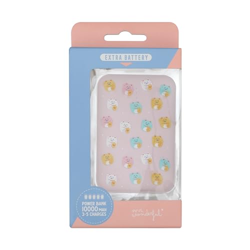 WONDEE Mr Wonderful Power Bank 10.000 mAh, Slimmest USB Triple 3 A High Speed 10.000 Ah, tragbarer Akku, kompatibel mit Smartphopne Tablets und Allen Gadgets von WONDEE
