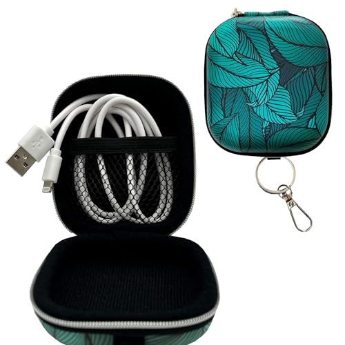 WONDEE [Pack] iPhone-Kabel mit USB-Anschluss + Mini-Reiseetui mit Design und Schlüsselanhänger – Lightning-Kabel für iPhone mit schöner Schutzhülle zum Organisieren und Transportieren Ihrer Gadgets von WONDEE