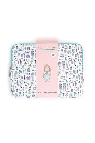 WONDEE Tragbares Etui für Krankenschwestern, 15-16 Zoll (38,1-40,6 cm), mit PVC-Griff, originelles Geschenk für Krankenschwestern von WONDEE