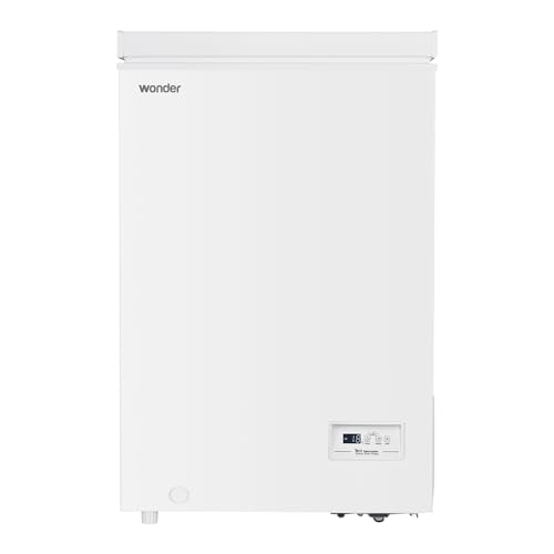 Wonder Horizontaler Gefrierschrank, Weiß, WCH1000FDC, Fassungsvermögen 98 Liter, duale Kühlung, 1 Korb, geräuscharm, Energieeffizienzklasse F von WONDER