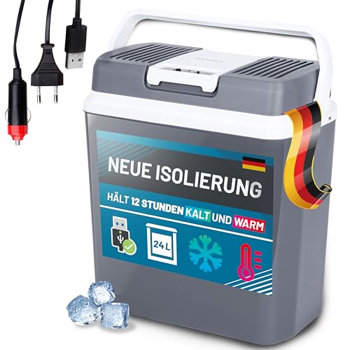 24 Liter Kühlbox elektrisch 12V 230V KÜHLEN und WÄRMEN elektrische Kühlbox mit USB Anschluss, Thermoelektrische Kühlbox 12V 230V leise Camping Kühlbox Auto LKW 24 Liter Kühlbox elektrisch 12V 230V KÜHLEN und WÄRMEN elektrische Kühlbox mit USB Anschluss, Thermoelektrische Kühlbox 12V 230V leise Camping Kühlbox Auto LKW von WONEA