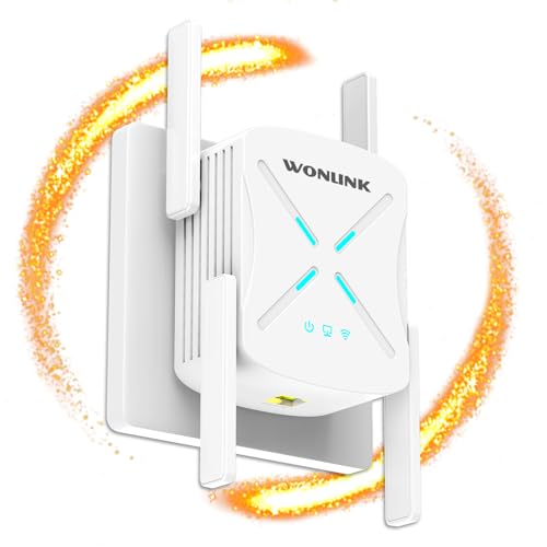 WONLINK Neueste WLAN Verstärker, WiFi Verstärker WLAN Repeater Wi-Fi 6 Range Extender, WLAN Range Extender Unterstützung von Repeater/AP/Router Modus, WPS Setup von WONLINK