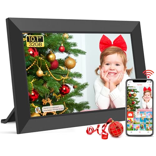 Frameo WLAN Digitaler Bilderrahmen 10,1 Zoll, HD 1280 * 800 IPS Touchscreen Elektronischer FotoRahmen mit 32GB Speicher, Auto Drehung, Einfache Weitergabe von Fotos Videos über Frameo App Frameo WLAN Digitaler Bilderrahmen 10,1 Zoll, HD 1280 * 800 IPS Touchscreen Elektronischer FotoRahmen mit 32GB Speicher, Auto Drehung, Einfache Weitergabe von Fotos Videos über Frameo App von WONNIE