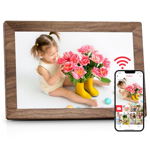 Frameo WLAN Digitaler Bilderrahmen 10,1 Zoll, HD 1280 * 800 IPS Touchscreen Elektronischer FotoRahmen mit 32GB Speicher, Auto Drehung, Einfache Weitergabe von Fotos Videos über Frameo App Frameo WLAN Digitaler Bilderrahmen 10,1 Zoll, HD 1280 * 800 IPS Touchscreen Elektronischer FotoRahmen mit 32GB Speicher, Auto Drehung, Einfache Weitergabe von Fotos Videos über Frameo App von WONNIE