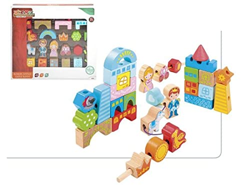 WOOMAX Holzbau-Set, 32-teilig von WOOMAX