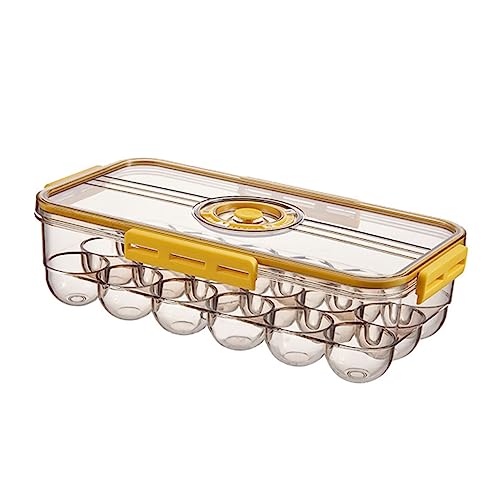 WOONEKY 2 Stk Chronographen-eierschachtel Eierhalter Auf Der Arbeitsplatte Eierkartons Aus Pappe Kreativer Eierhalter Kühlschrank Eierhalter Stapelbarer Eierhalter Das Haustier Yellow von WOONEKY