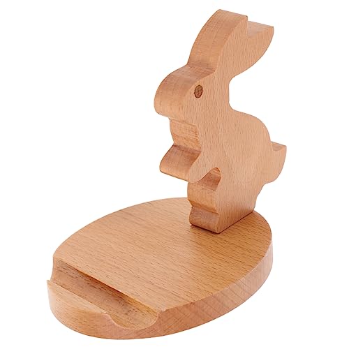 WOONEKY Tablet-ständer Telefonhalter Handy Aus Holz und Naturmaterial Lazy Phone Holder von WOONEKY