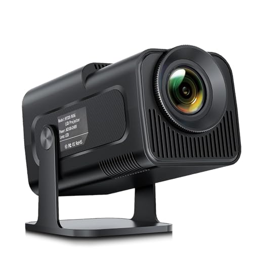 Mini Beamer 4K Supports Android 11, Smart Projector 5G WiFi 6 BT 5.0,Beamer Handy Outdoor mit 180°Drehbarer, 150 Zoll Geeignet für Phone/TV Stick/PC/HDMI USB Mini Beamer 4K Supports Android 11, Smart Projector 5G WiFi 6 BT 5.0,Beamer Handy Outdoor mit 180°Drehbarer, 150 Zoll Geeignet für Phone/TV Stick/PC/HDMI USB von WOOPKER
