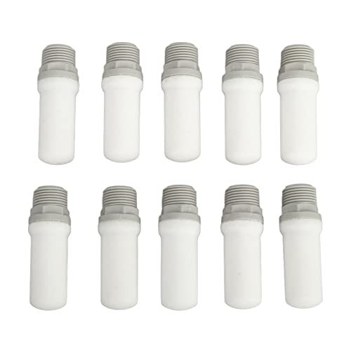 AN30 03 Pneumatischer Schalldämpfer, G3/8 Zoll Schnittstellengewinde, 1, 32 Mpa Maximaldruck, 10 Stück Magnetventil Schalldämpfer für Zylinder, Magnetventile, Kurbelgehäuse, Getriebe, Öltanks von WOOXGEHM
