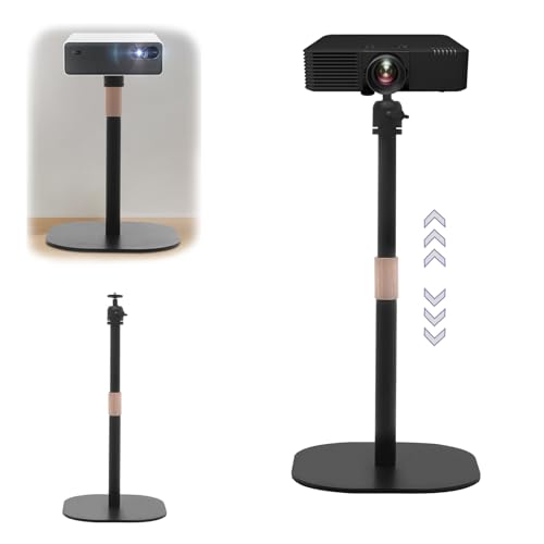 WOQLIBE Projector Stand Beamer, Schwenkbarer Beamer Halterung mit 1/4 Zoll Montageschraube, 30-45.5cm Verstellbare Höhe & 360° Drehen, Desktop Beamer Stand für Heimkino Spielzimmer Büro, BIS 5kg WOQLIBE Projector Stand Beamer, Schwenkbarer Beamer Halterung mit 1/4 Zoll Montageschraube, 30-45.5cm Verstellbare Höhe & 360° Drehen, Desktop Beamer Stand für Heimkino Spielzimmer Büro, BIS 5kg von WOQLIBE