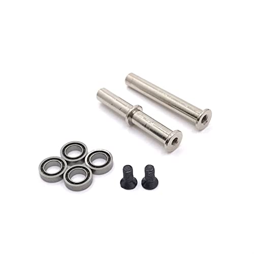 For WLToys 144010 144001 144002 124016 124017 124018 124019 Rc Auto, MetallUpgrade Teile, Änderung der Lenksäule, Verbesserung der Ersatzteile (Farbe: Silber) von WORKSDUO