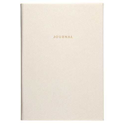 Eccolo World Traveler Style Tagebuch, 15,2 x 20,3 cm Medium weißes Saffiano Eccolo World Traveler Style Tagebuch, 15,2 x 20,3 cm Medium weißes Saffiano von WORLD TRAVELER