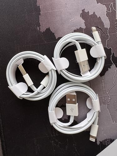 WORLDBOYU USBA-auf-Lightning-Kabel, 90 cm, schnelles Laden, 3er-Pack, Typ-C-Ladekabel, kompatibel mit iPhone 15 Pro Max Plus, S23, Note 20, iPad Pro/Air/Mini, MacBook Air3 von WORLDBOYU