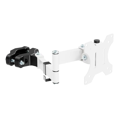 Universelle VESA Halterung mit Gelenkarm für 17"-32" Bildschirme bis zu 8 kg, Neigbar Schwenk Drehbar TV Polhalterung,VESA 75x75 und 100x100 Monitor Halterung von WORLDLIFT