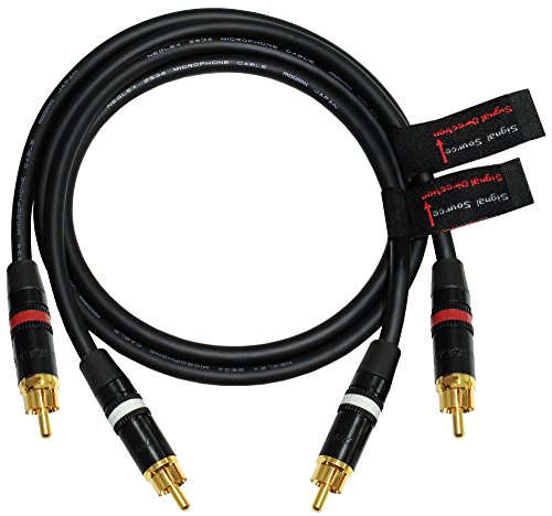 1,5 Meter RCA Kabel Paar – Made mit Mogami 2534 – Star Quad-HD Audio Interconnect Kabel und neutrik-rean NYS Gold RCA Stecker – gerichtete Design für beste Leistung von WORLDS BEST CABLES