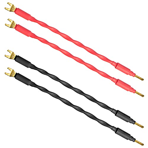 4 Einheiten – 20 cm – Canare 4S11 – Audiophile Grade – 11 AWG – HiFi Lautsprecherkabel mit Gold Banana auf Flachsteckern 4 Einheiten – 20 cm – Canare 4S11 – Audiophile Grade – 11 AWG – HiFi Lautsprecherkabel mit Gold Banana auf Flachsteckern von WORLDS BEST CABLES