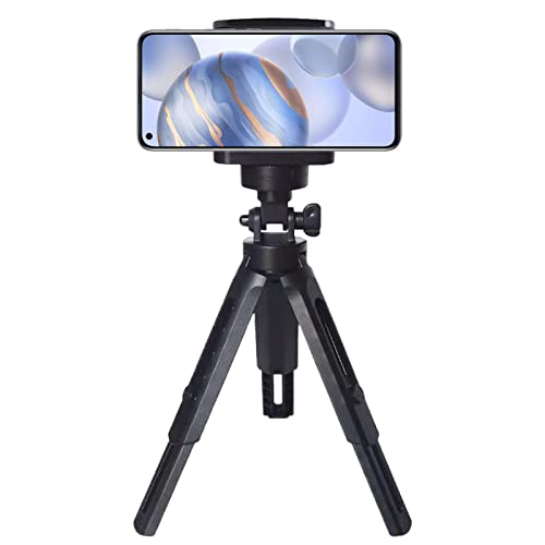 Handy-Stativ – Kompakter Schreibtisch-Stativ, Taschenständer, ausziehbar, um 360 Grad drehbar, Handyhalterung für Videoaufnahmen, Selfies, Live-Stream-Woteg von WOTEG