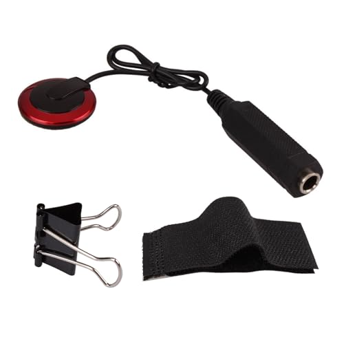 Universals Piezo Gitarren Mikrofon Pickup Clip Piezo Kontakt Mikrofon Pickup Elektrische Akustikgitarre Pickup Dauer von WOURRD