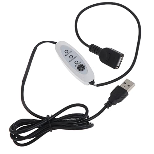 WOURRD 130 cm Speed Controller Extender Kabelkabel 5V USB Lüfter CPU Graphicscard Computer Lüfter Speed Kontroll Draht 3-Gang Einstellen WOURRD 130 cm Speed Controller Extender Kabelkabel 5V USB Lüfter CPU Graphicscard Computer Lüfter Speed Kontroll Draht 3-Gang Einstellen von WOURRD
