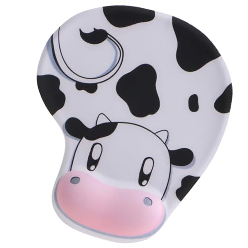 WOURRD Mauspad Mit Kuhmuster Und Ergonomischem Gel Handgelenkpolster. Glatte Oberfläche Für Präzise Kontrolle. Mauspad Mit Gummirückseite WOURRD Mauspad Mit Kuhmuster Und Ergonomischem Gel Handgelenkpolster. Glatte Oberfläche Für Präzise Kontrolle. Mauspad Mit Gummirückseite von WOURRD