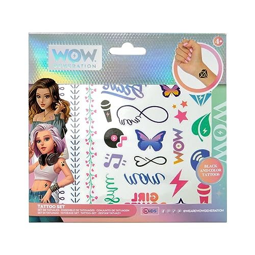 Tattoo Set mit 50 Tattoos, WOW Generation Tattoo Set mit 50 Tattoos, WOW Generation von Shush