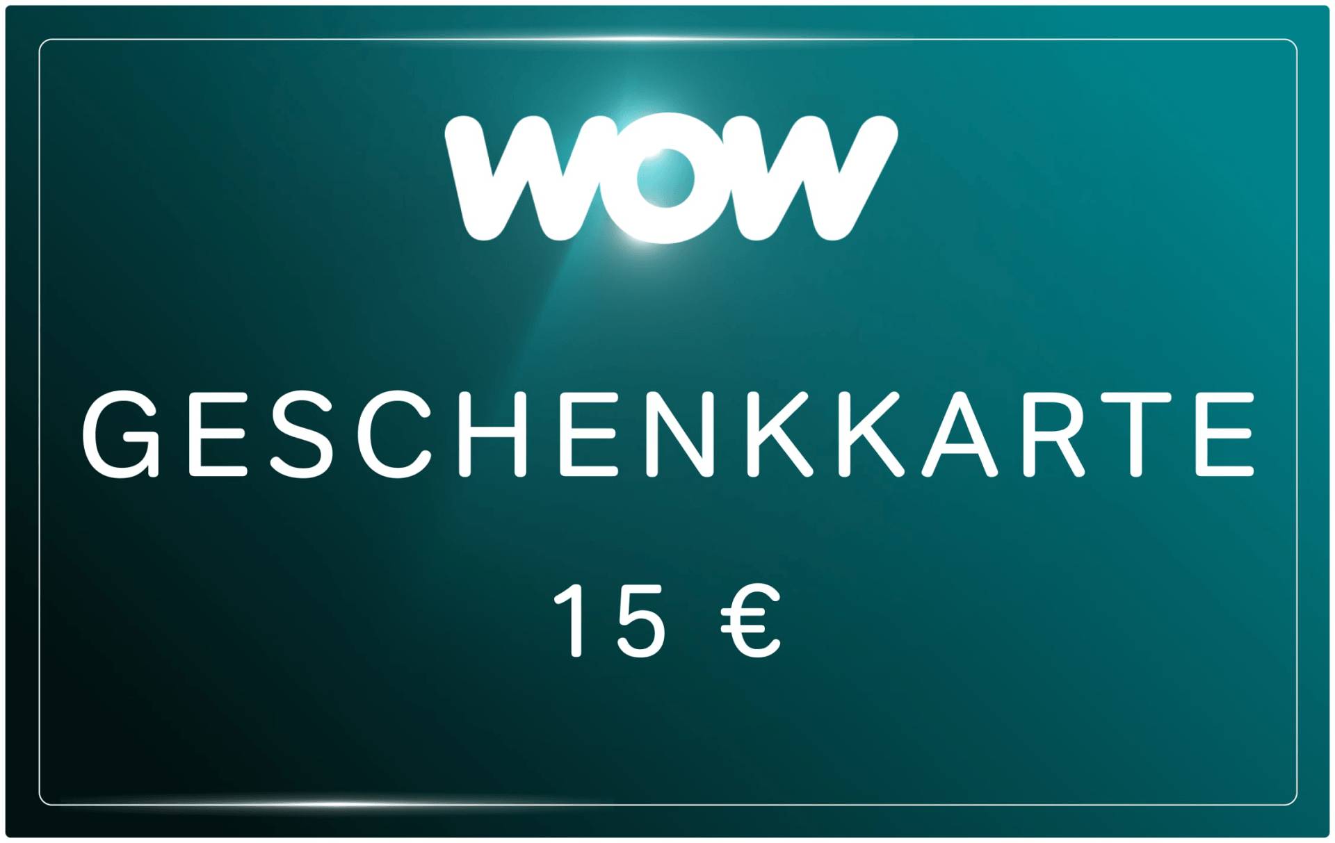 WOW Streaming Geschenkkarte 15€ – Geschenkkarte per Email WOW Streaming Geschenkkarte 15€ – Geschenkkarte per Email von WOW series