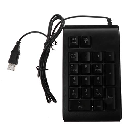 WOWOWO DREI Farben RGB-beleuchtete USB-Tastatur mit Hintergrundbeleuchtung Wasserdichter Ziffernblock Ziffernblock Mini-Numpad Multifunktionale Digitale Tasten von WOWOWO
