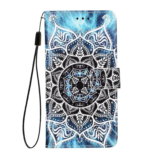 WOWUDI für Handyhülle Huawei Mate 70 Pro,Leather Flip Wallet Phone Case Cover [3 Kartenfächer] [Magnet Verschluss] Schöne Graffiti-Schutzhülle aus Leder Hülle - HDMTL von WOWUDI