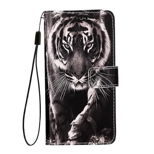 WOWUDI für Handyhülle OnePlus 9 Pro,Leather Flip Wallet Phone Case Cover [3 Kartenfächer] [Magnet Verschluss] Schöne Graffiti-Schutzhülle aus Leder Hülle -HBLH von WOWUDI