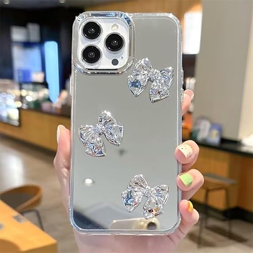 WOWUDI für Huawei Nova 10 Hülle,Niedliche Silberne 3D-Herz-Trendige Spiegel-Handyhülle stoßfest mit TPU Bling Ring Stand Ultradünn Transparent Case- HDJ WOWUDI für Huawei Nova 10 Hülle,Niedliche Silberne 3D-Herz-Trendige Spiegel-Handyhülle stoßfest mit TPU Bling Ring Stand Ultradünn Transparent Case- HDJ von WOWUDI