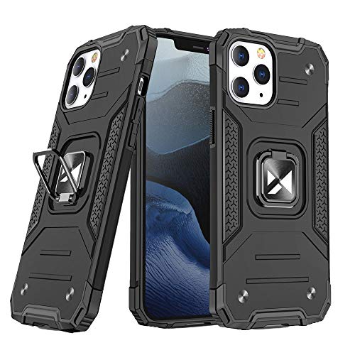 WOZINSKY Ring Armor robuste Kickstand TPU/PC Panzer Handyhülle Hard Case für iPhone 12 Pro Max von WOZINSKY