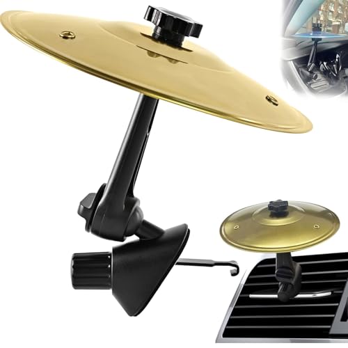 Mini-Fingertrommel-Becken, Auto-Crash-Becken, Percussion-Zubehör Aus ABS-Legierung For Mehr Fahrspaß, Drum-Crash-Becken For Alle Fahrzeuge, Einfache Clip-On-Installation(1) von WPDUIODF